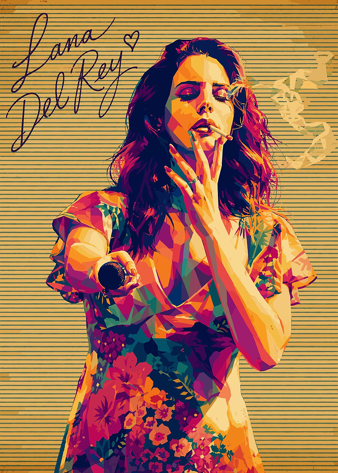 Lana Del Rey Pop Art Portrait
