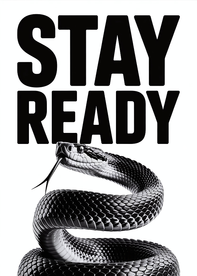 Stay Ready Coiled Snake