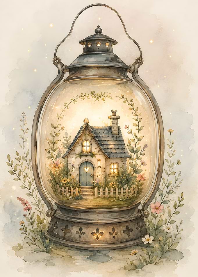 Enchanted Lantern Fairy Tale Cottage