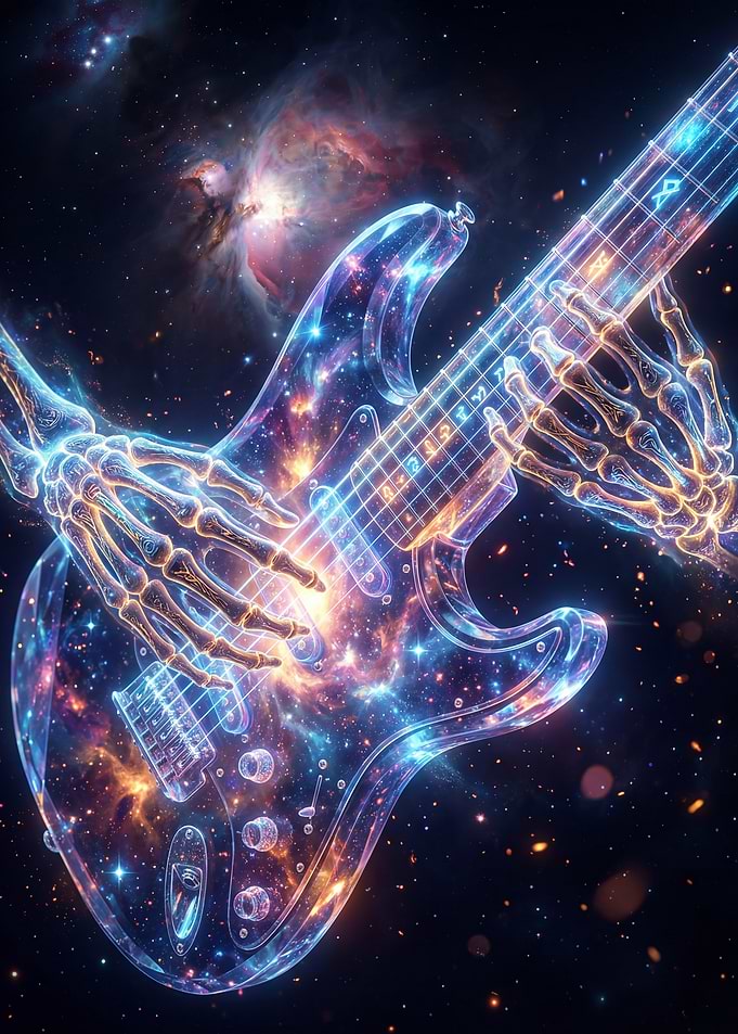 Cosmic Skeleton Guitarist