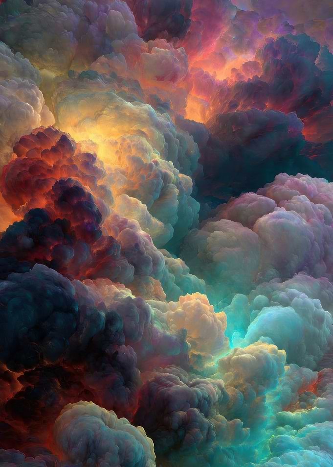 Vibrant Abstract Cloudscape
