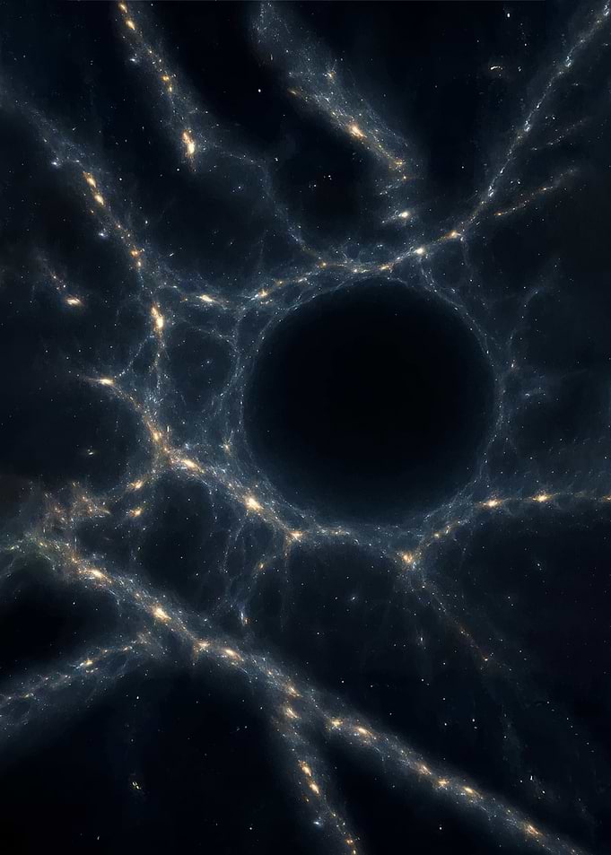 Cosmic Web and Black Hole