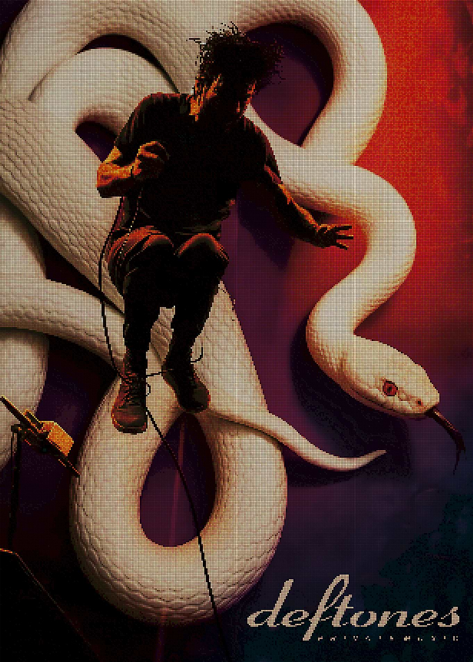 Deftones Band Poster with Snake