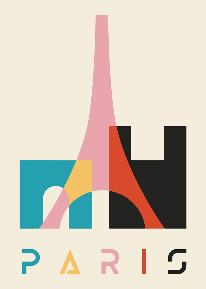 Parisian Skyline with Eiffel Tower