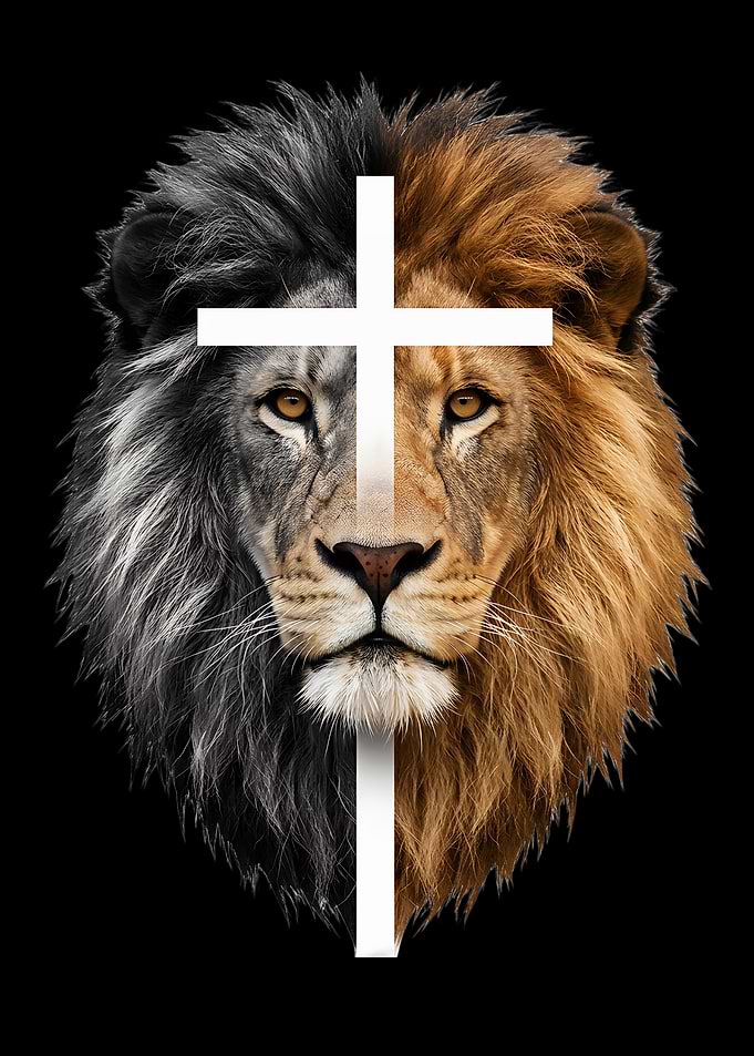 Lion with Christian Cross