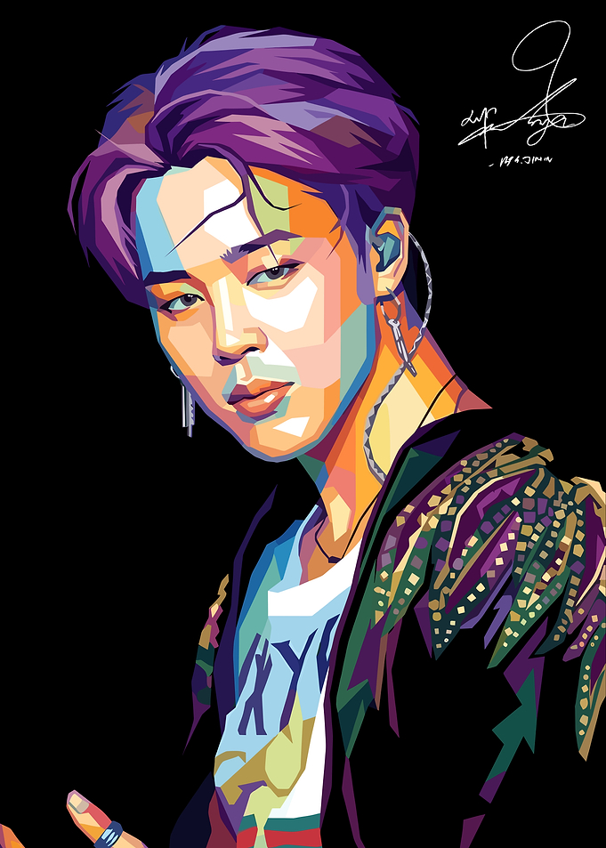Jimin Pop Art Portrait
