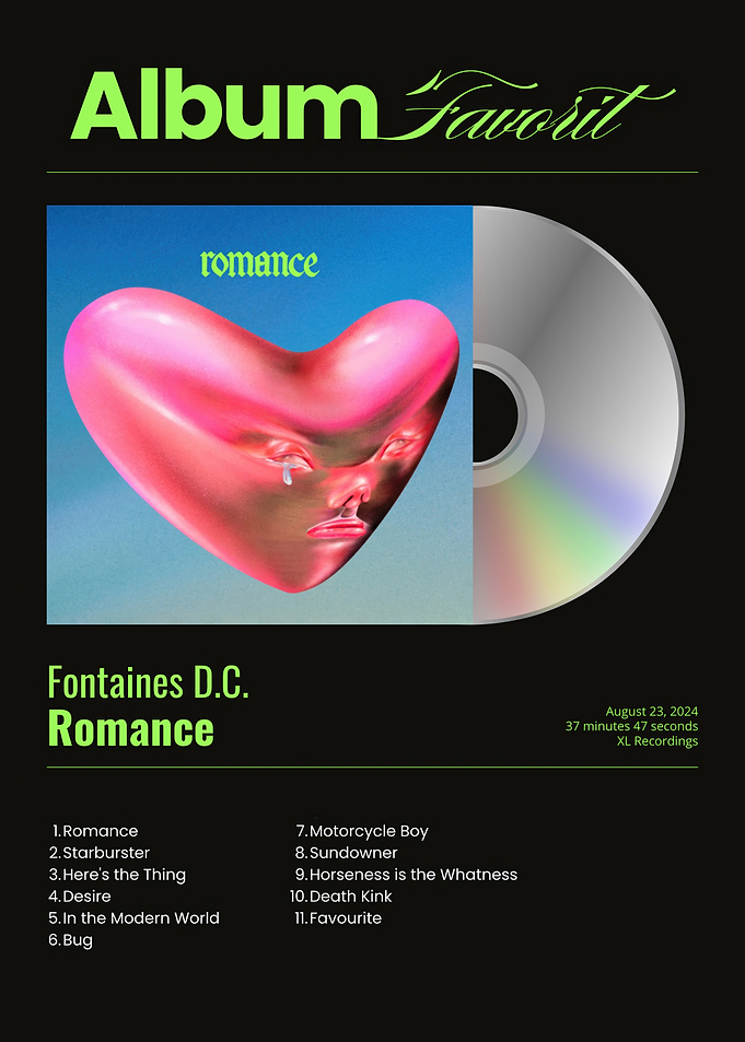 Fontaines D.C. Romance Album Cover