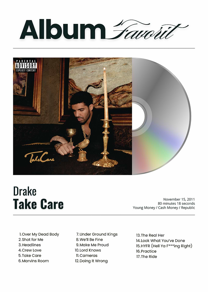 Drake Take Care Album Cover