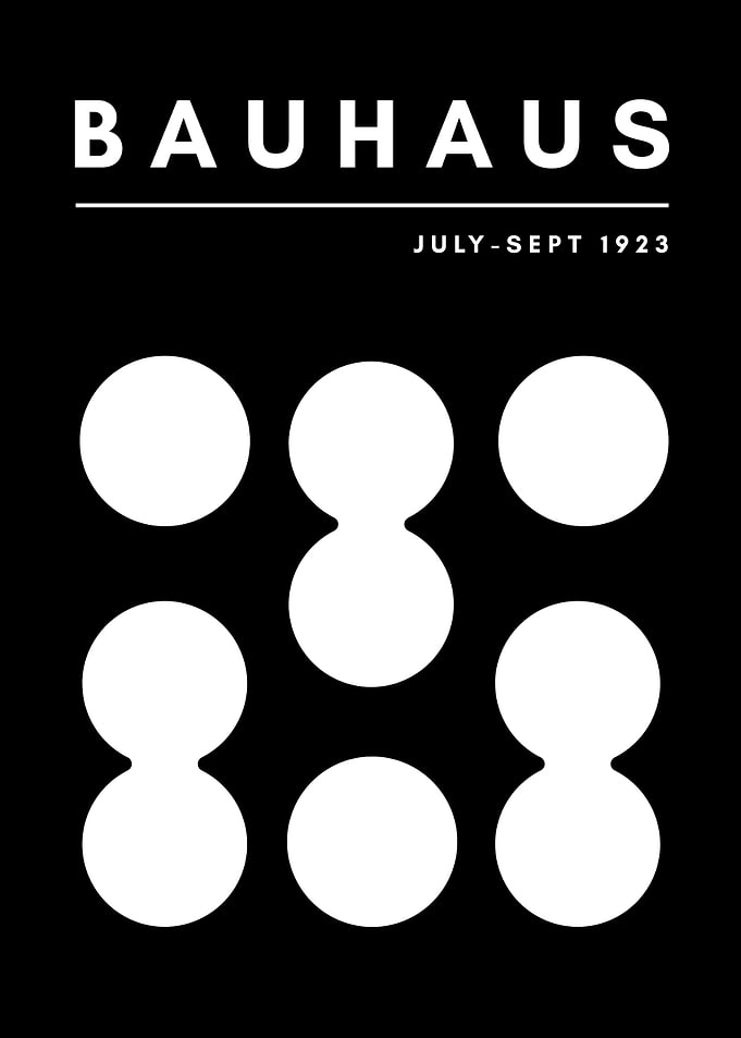 Bauhaus Poster with Circles