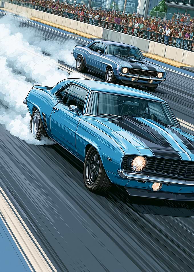 Drag Racing Camaros