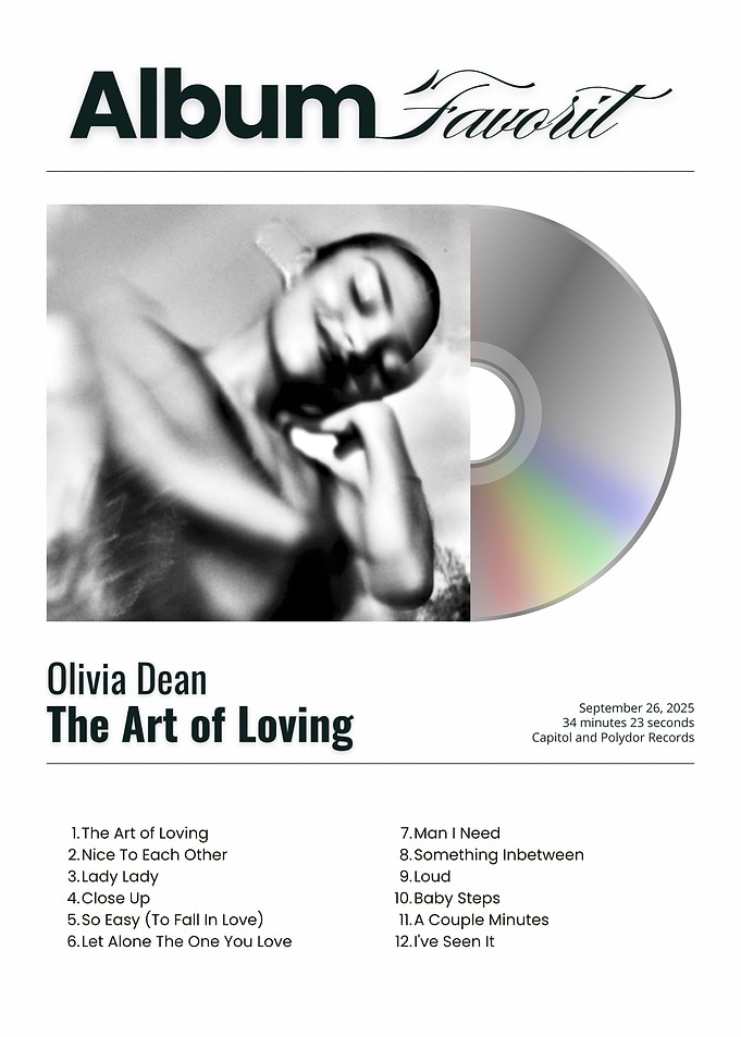 Olivia Dean The Art of Loving Album Cover