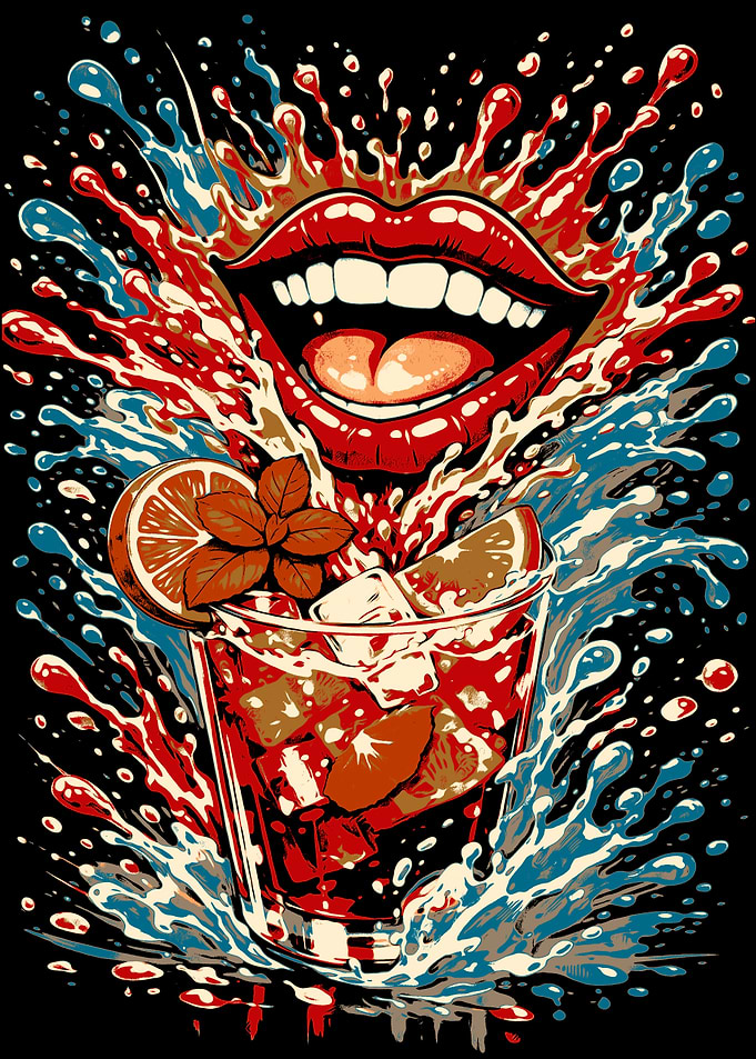 Explosive Cocktail and Lips