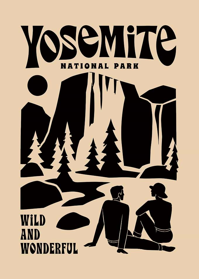 Yosemite National Park Vintage Poster