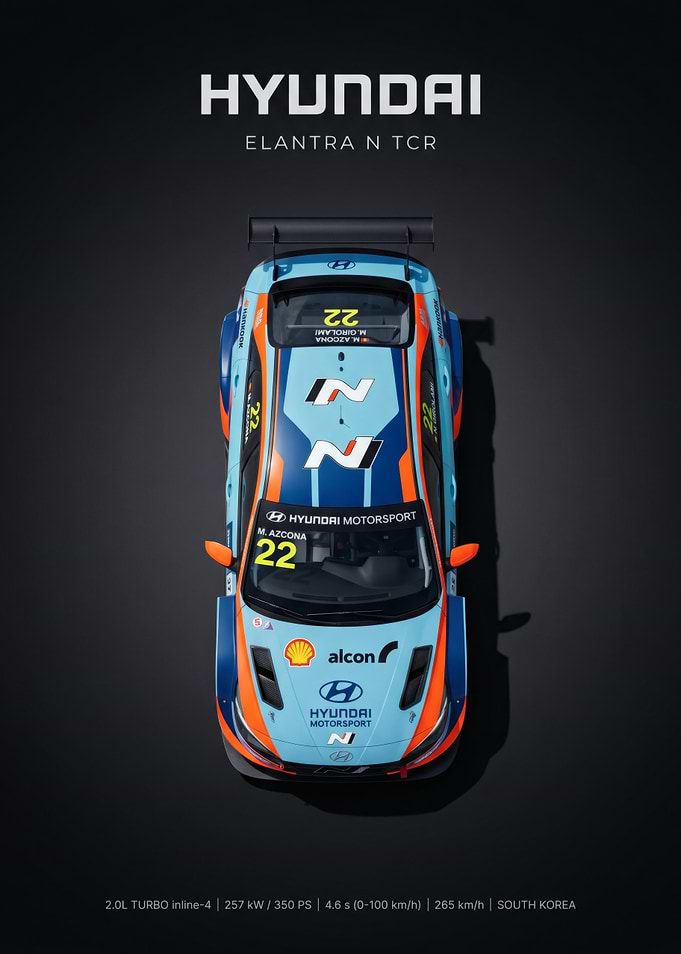 Hyundai Elantra N TCR Race Car