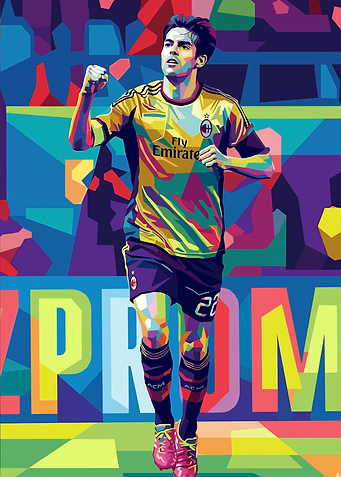 Kaka Pop Art Soccer Player