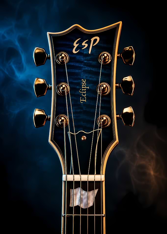 ESP Eclipse Electric Guitar Headstock