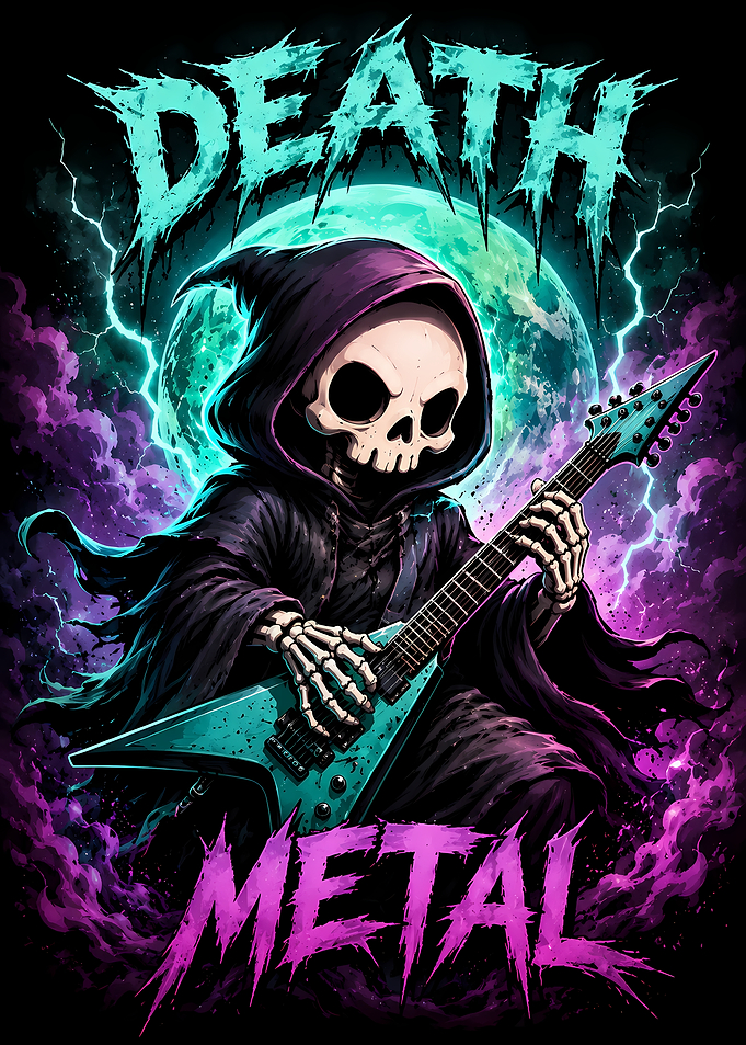 Death Metal Skeleton Guitarist