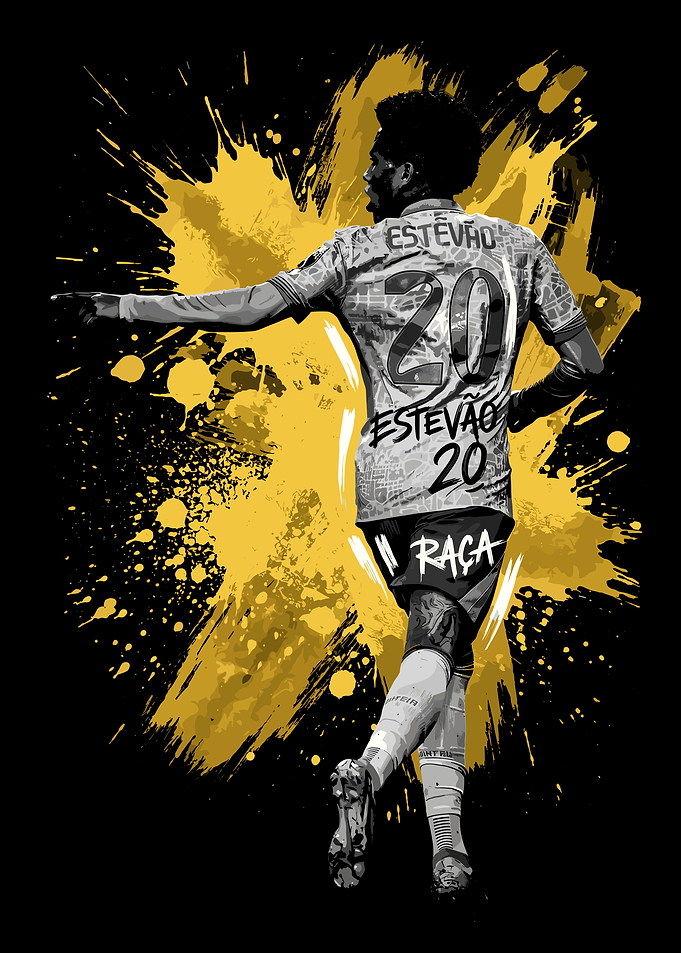Estevão 20 Soccer Player Art