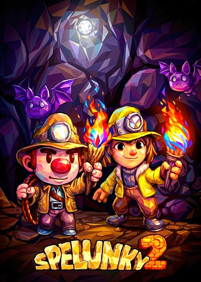 Spelunky 2 Video Game Art