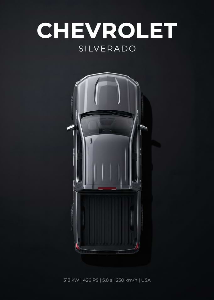 Chevrolet Silverado Top View