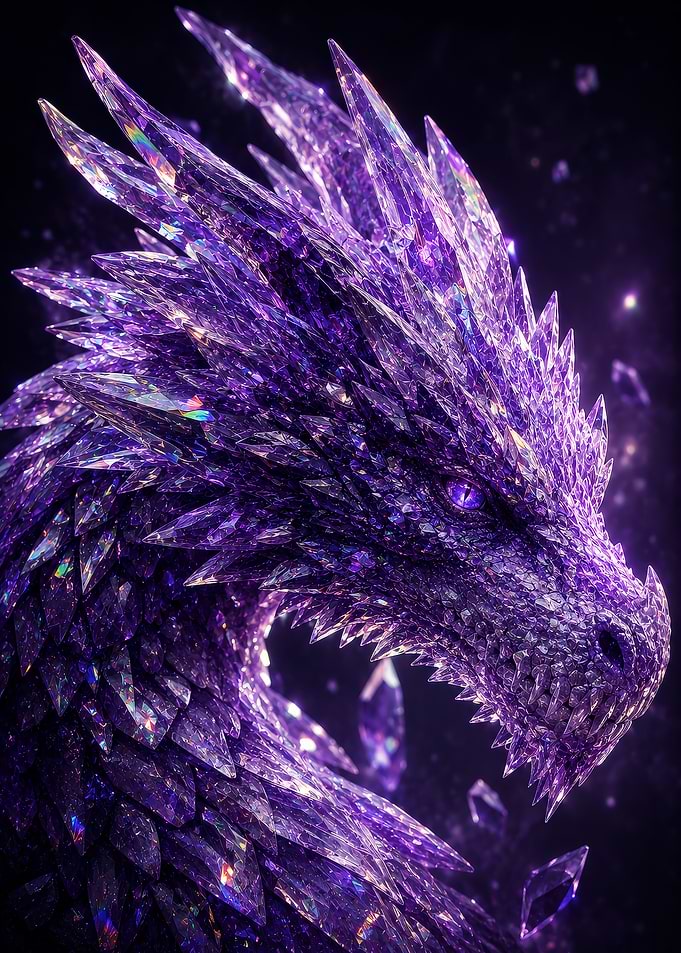 Crystal Dragon Head