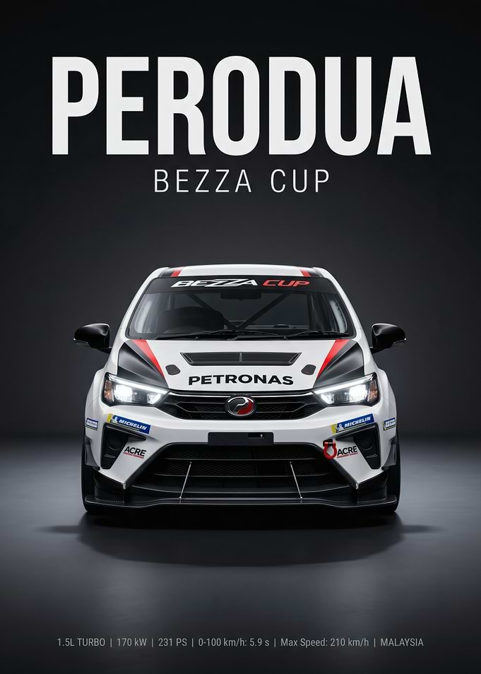 Perodua Bezza Cup Race Car