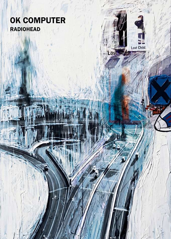 OK Computer Album Cover Painting Art