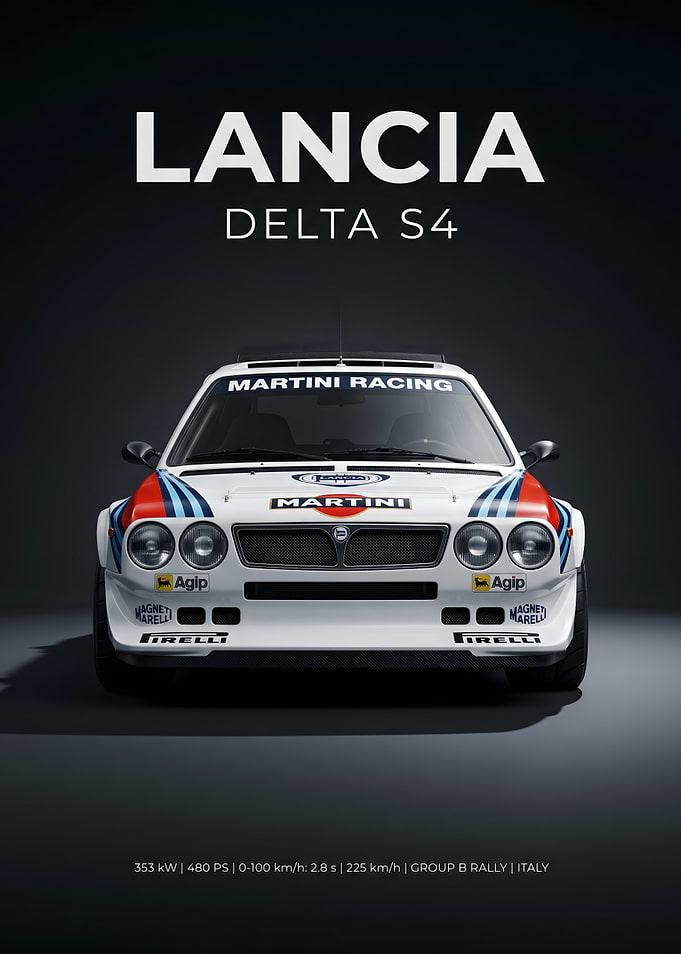 Lancia Delta S4 Martini Racing Poster