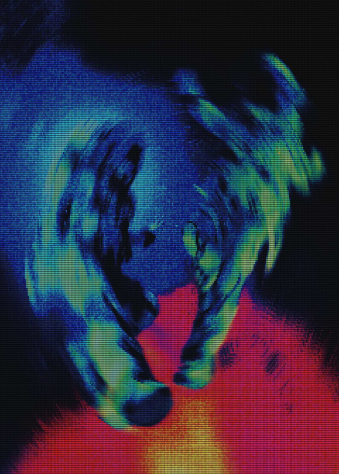 Abstract Swirling Colors