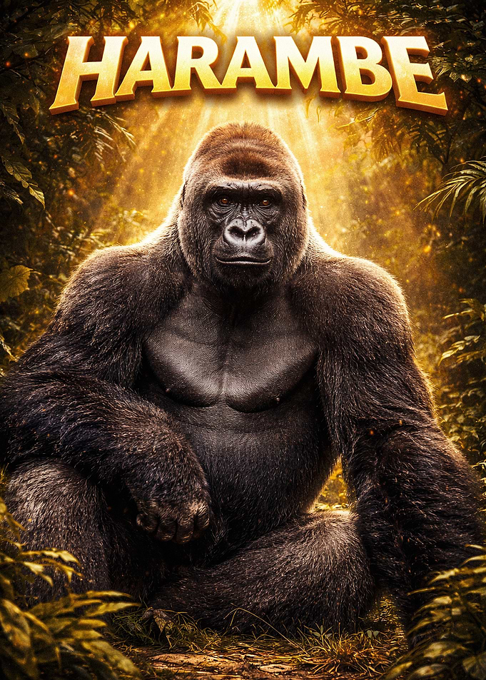 Harambe Gorilla in Jungle