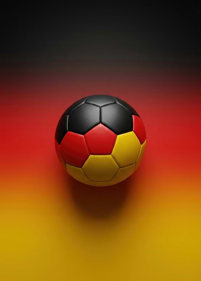 German Flag Soccer Ball
