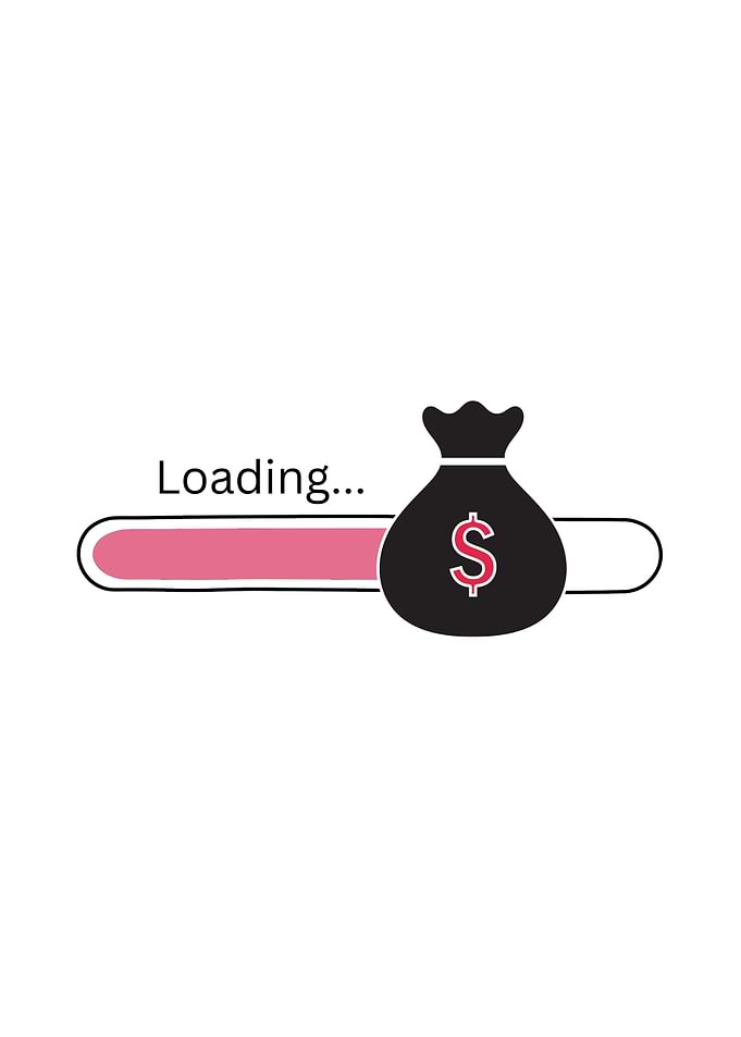 Money Bag Loading Bar