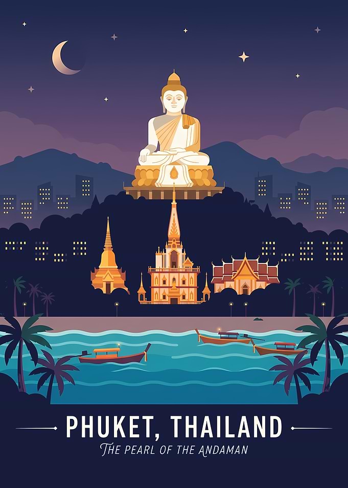 Phuket, Thailand Travel Poster
