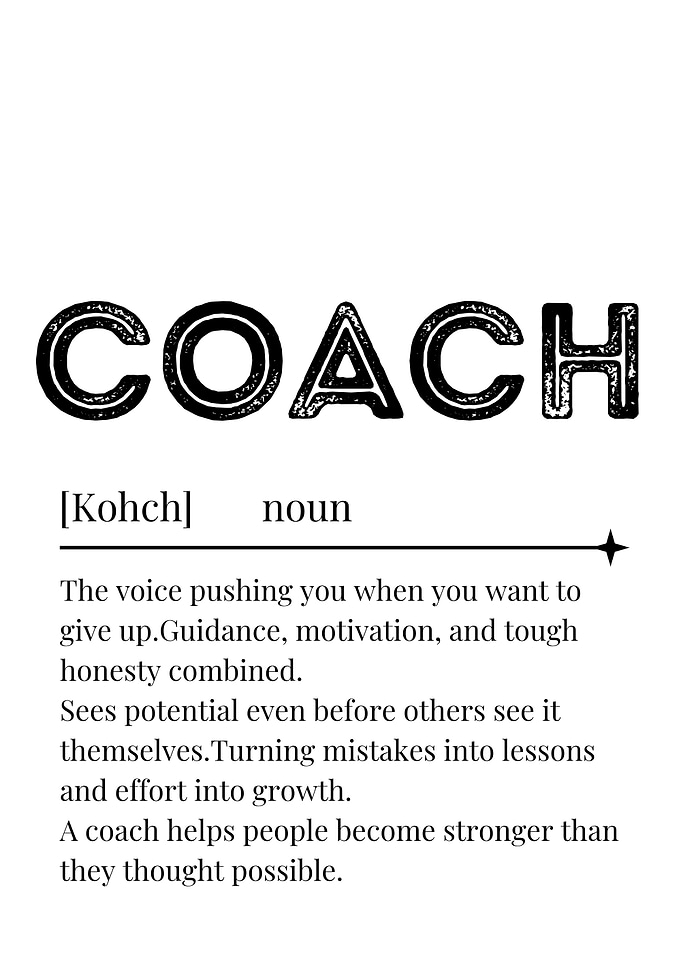 Coach Definition Poster