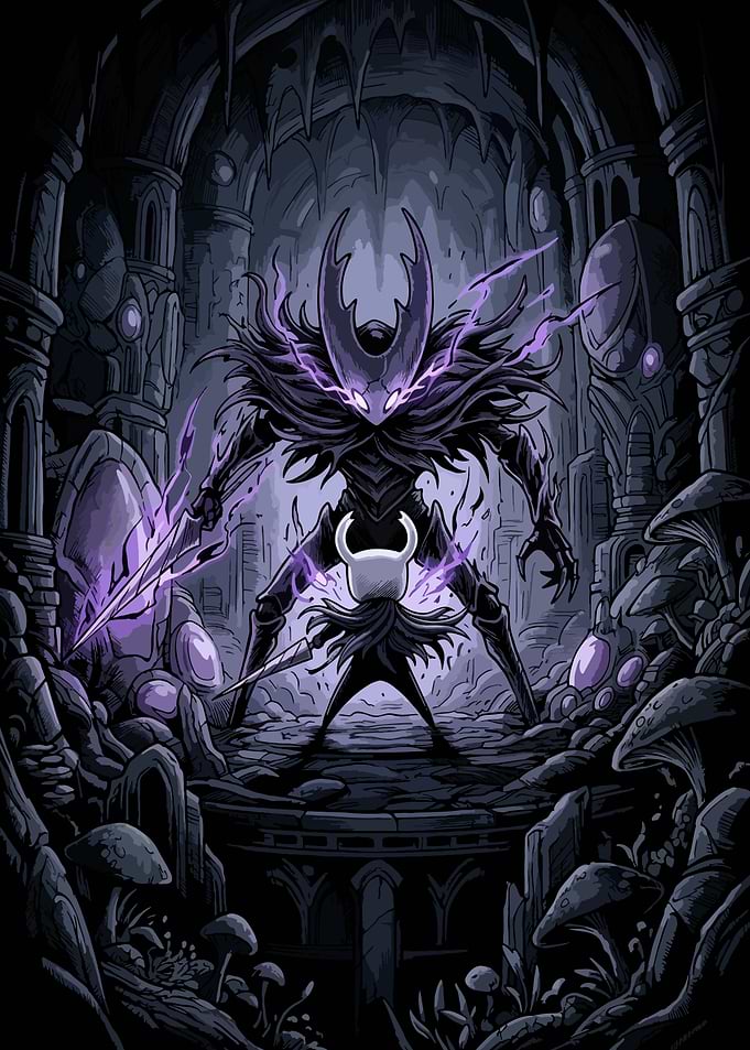 Epic Void Battle Hollow Knight