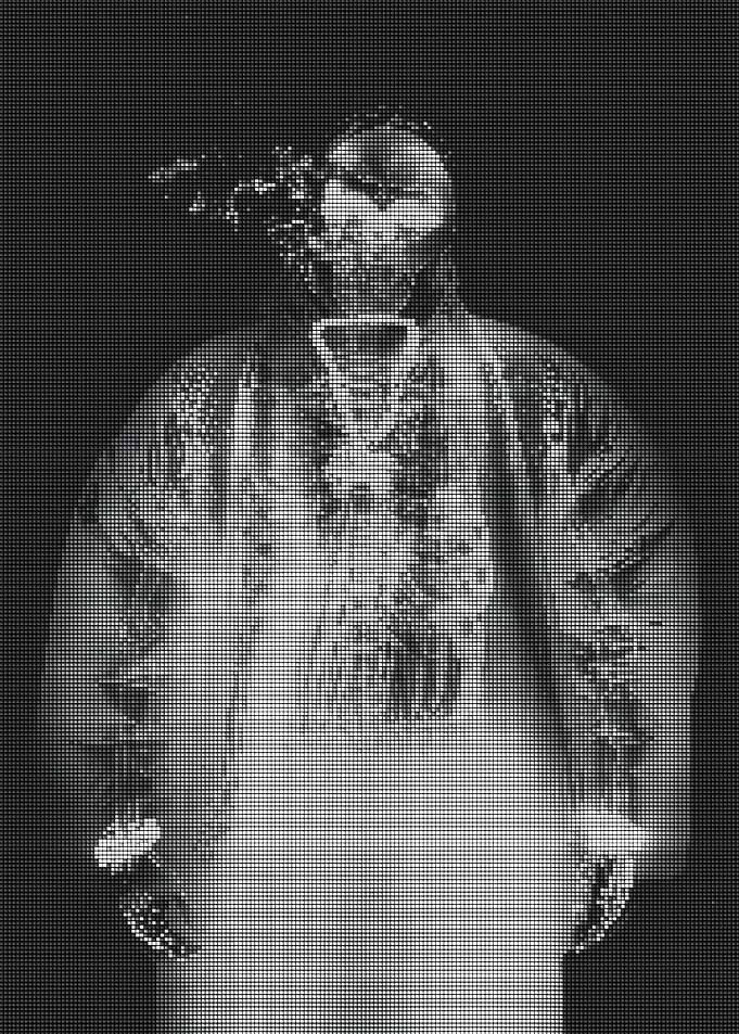 Portrait of a person in traditional attire