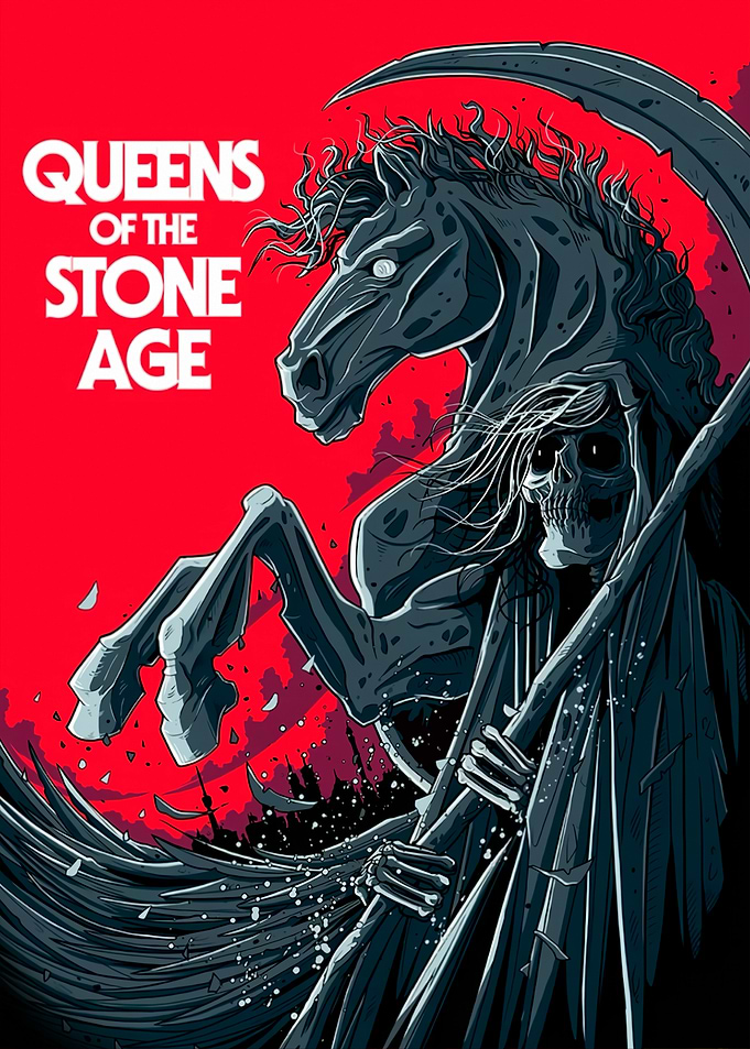 Queens of the Stone Age Grim Reaper Horse