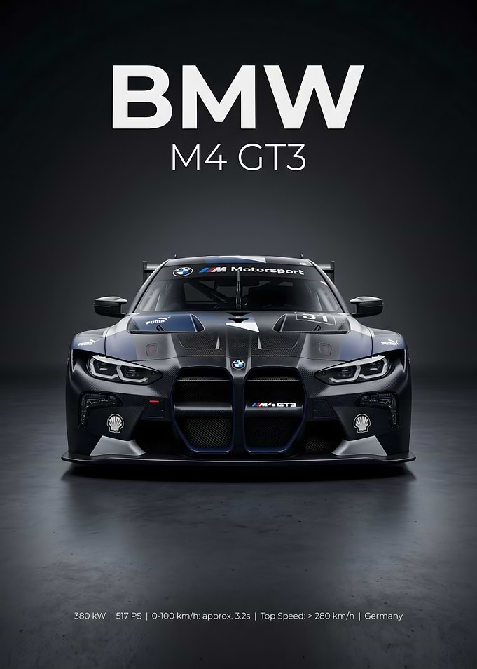 BMW M4 GT3 Race Car