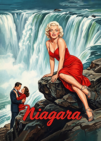 Marilyn Monroe Niagara Falls Vintage Poster