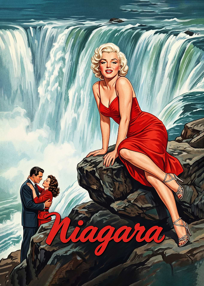 Marilyn Monroe Niagara Falls Vintage Poster