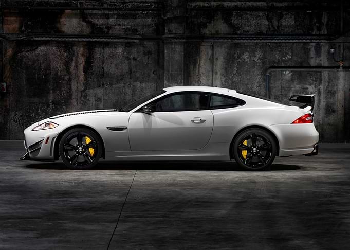 White Jaguar Coupe with Spoiler