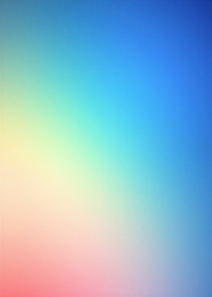Abstract smooth gradient aurora in rainbow colors