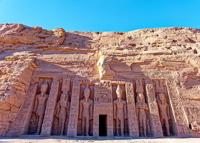 Ancient Egyptian Temple Facade