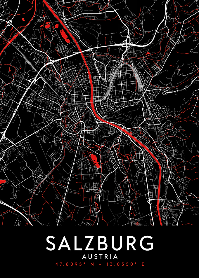 Salzburg Dark Map