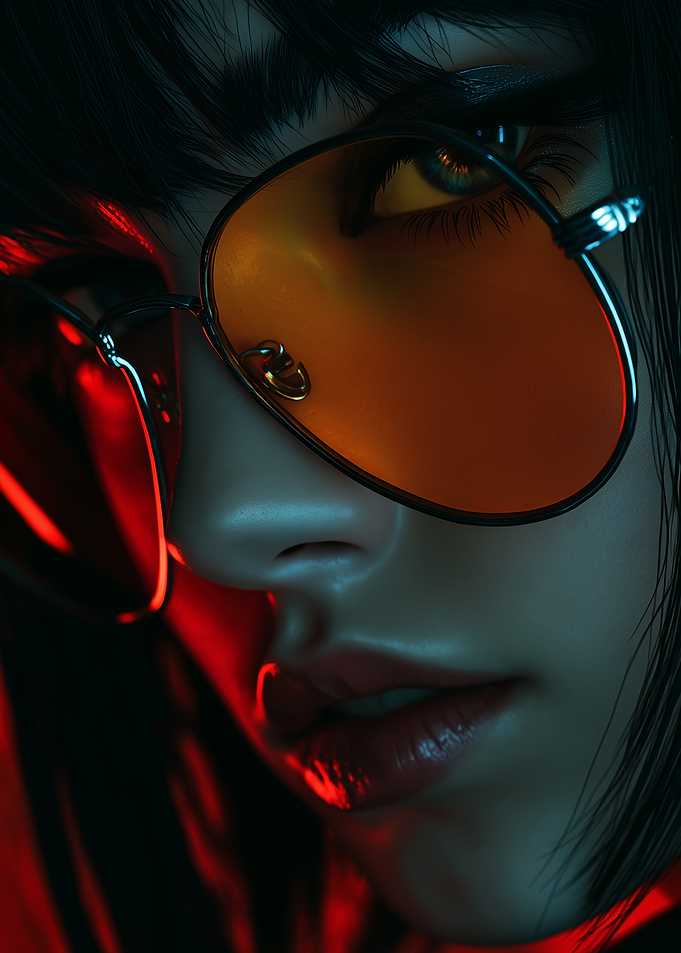 Close-up of Woman with Sunglasses