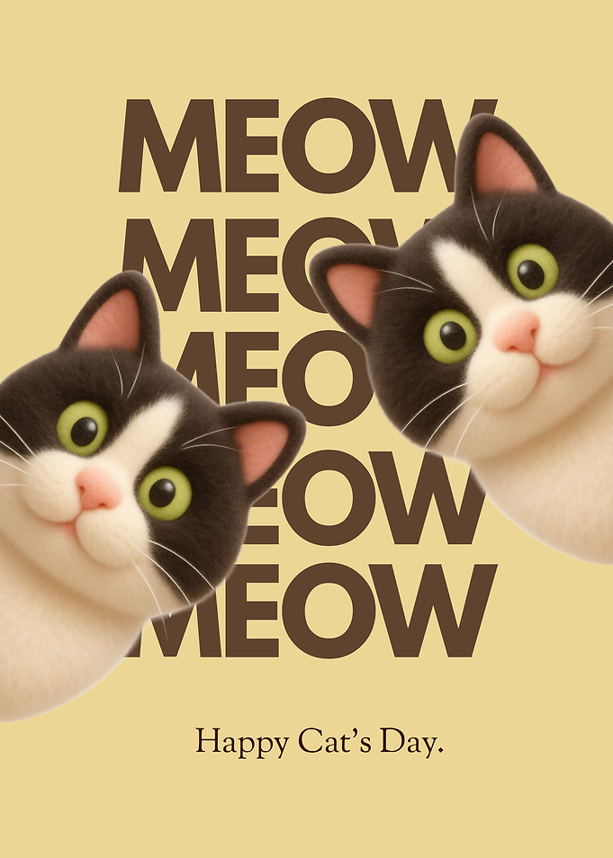 Cute Cats Saying Meow