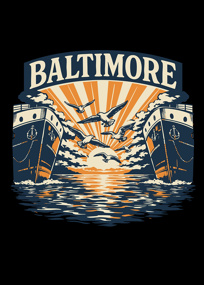 Baltimore Maryland Souvenir Harbour Ships Baltimore