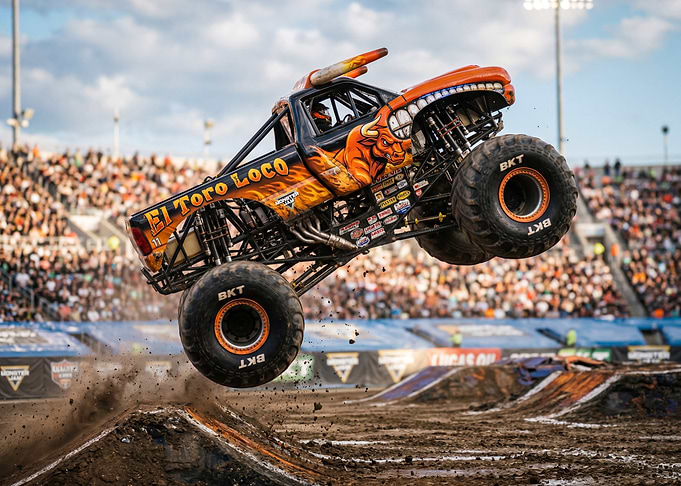 El Toro Loco Monster Truck Jump