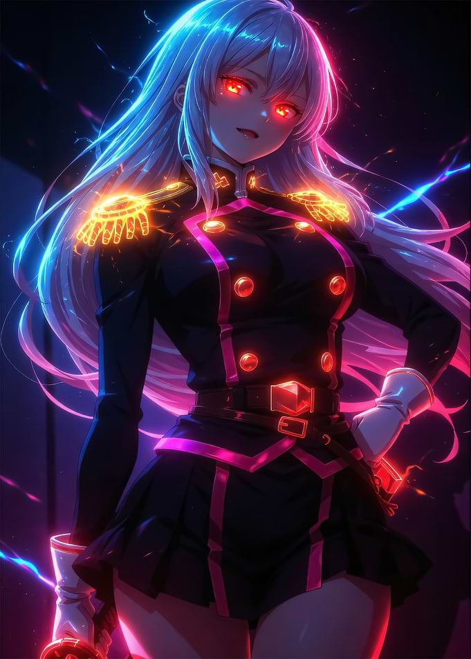 Anime Girl in Military Uniform