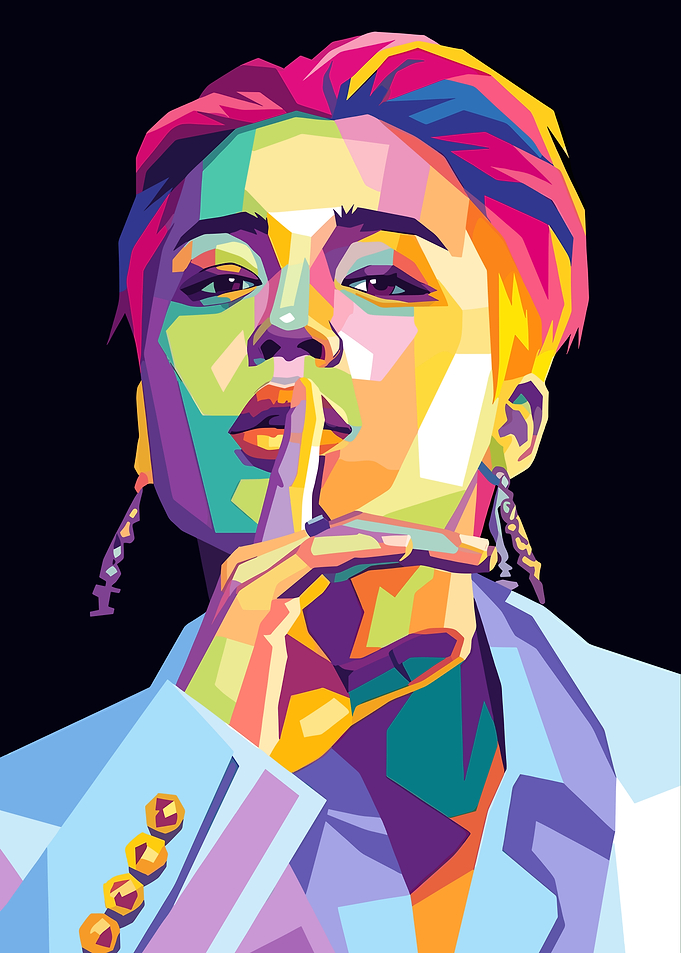 Jimin Pop Art Portrait